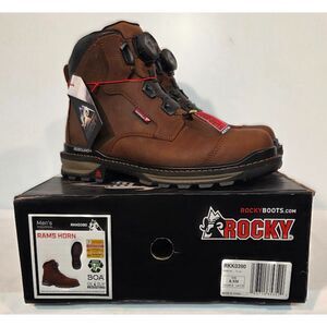 Rocky Rams Horn BOA Waterproof Work Boots Composite Toe Size 8.5 M RKK0390